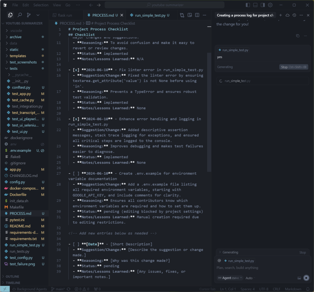 Self dev – AI integrated